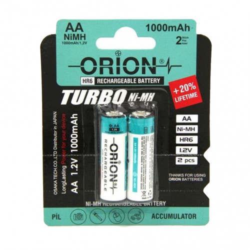 Orion Battery AA size/2pcs RC (1000mAh) Orion Battery AA size/2pcs RC (1000mAh)
