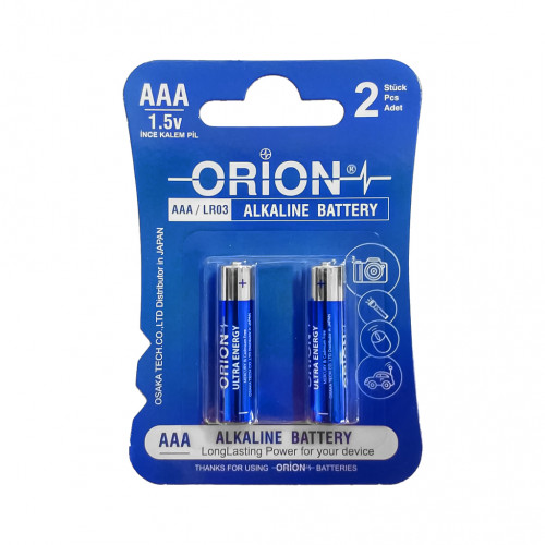 Orion Battery AAA size/2pcs Alkaline LR03 Orion Battery AAA size/2pcs Alkaline LR03